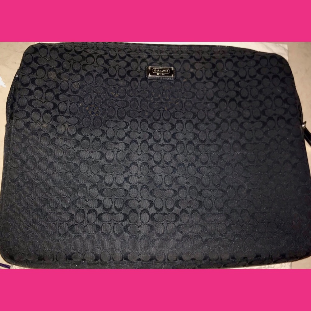 Coach laptop case